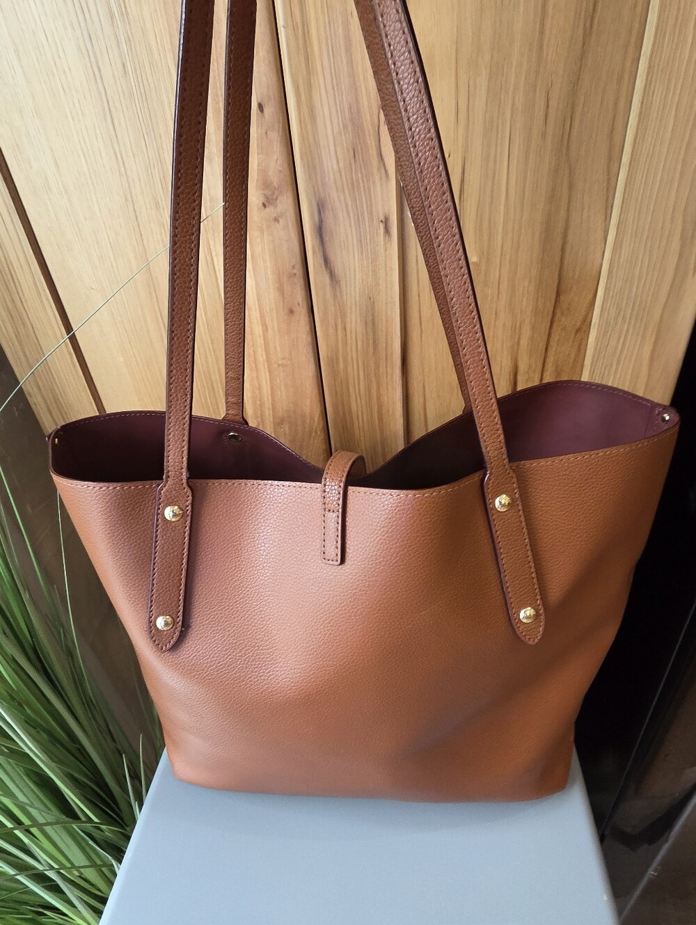 Coach Market Tote, Large (Flaws To Handles) - Picture 2 of 16